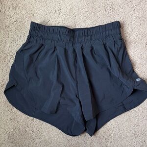 Lululemon black high rise shorts